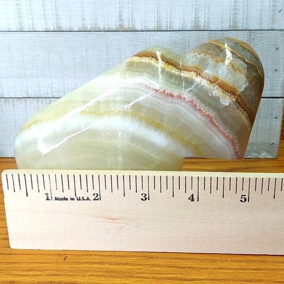Buffalo Stone Carving 1 Lb 11.2 Oz! Banded Calcite - Picture 1 of 9